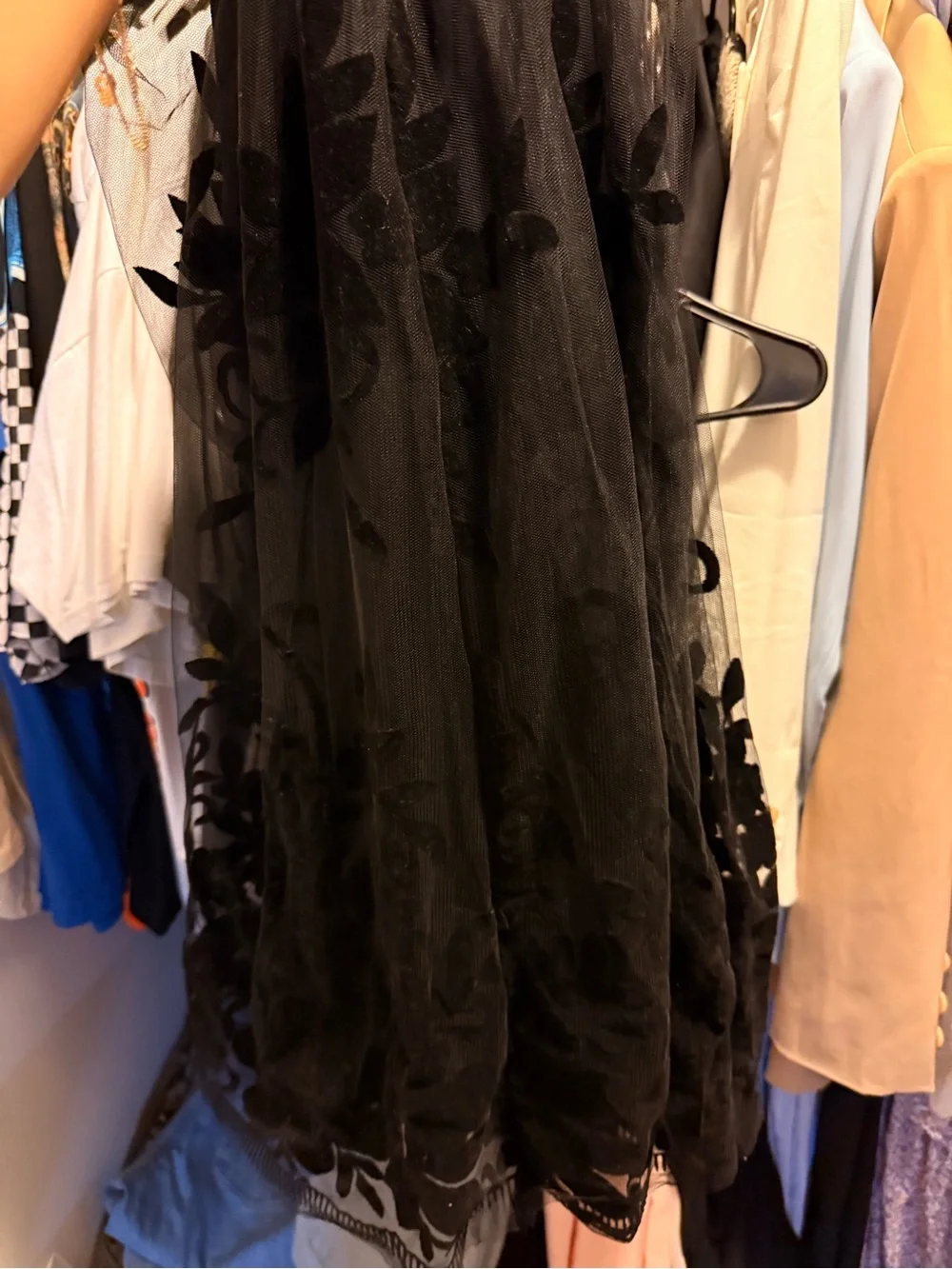 Windsor Black Sheer Floral Maxi Dress - Picture 4 of 7